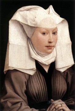  Dress Art Painting - Lady Wearing a Gauze Headdress painter Rogier van der Weyden